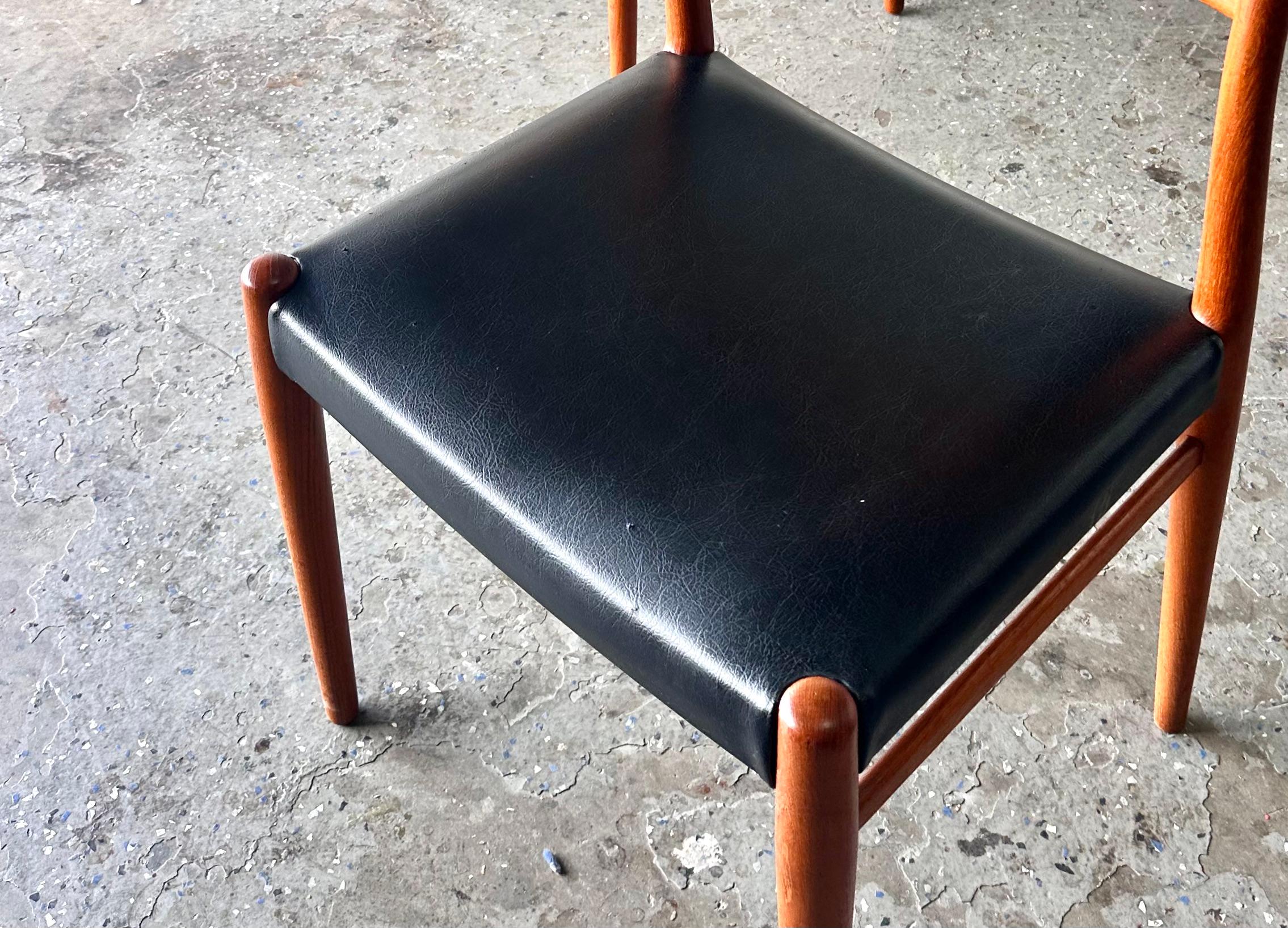 Six Danish Mid-Century Modern Teak Dining Chairs by Gustav Bahus Alf Aarseth im Angebot 7