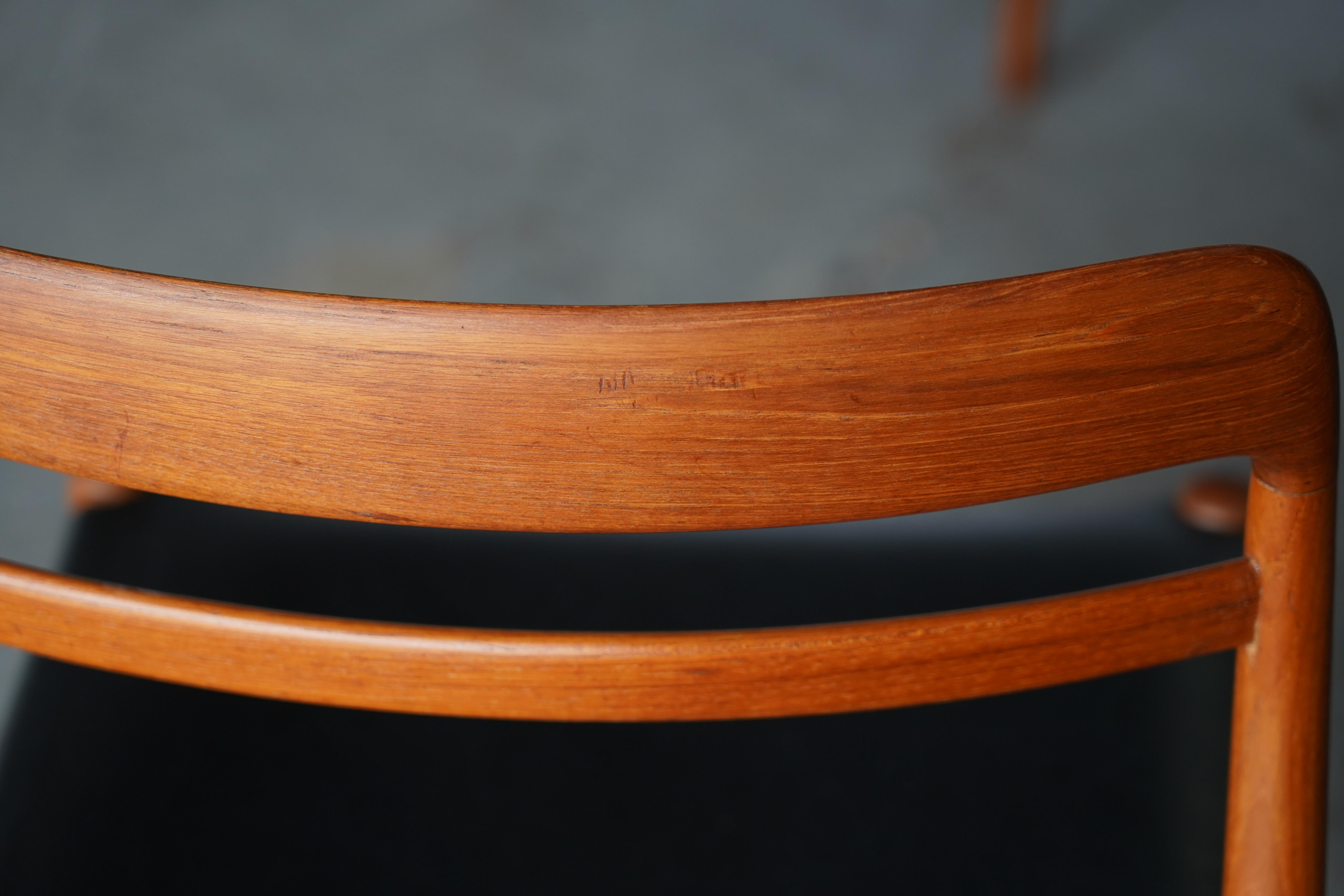 Six Danish Mid-Century Modern Teak Dining Chairs by Gustav Bahus Alf Aarseth im Angebot 1
