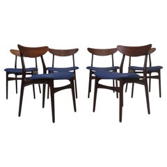 Six Danish Rosewood Dining Chairs