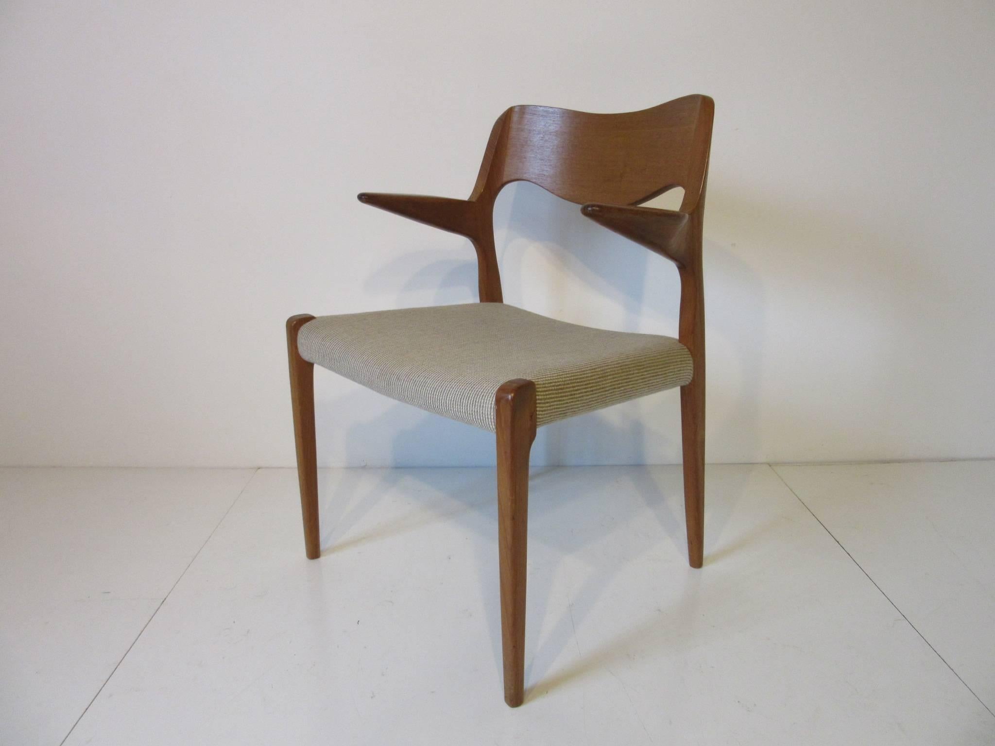 Mid-Century Modern Six Danish Teak Dining Chairs by Niels Otto Moller for J.L. Moller
