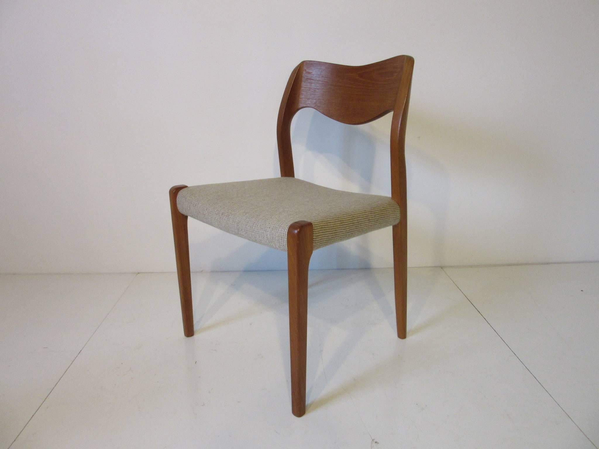 Six Danish Teak Dining Chairs by Niels Otto Moller for J.L. Moller 1