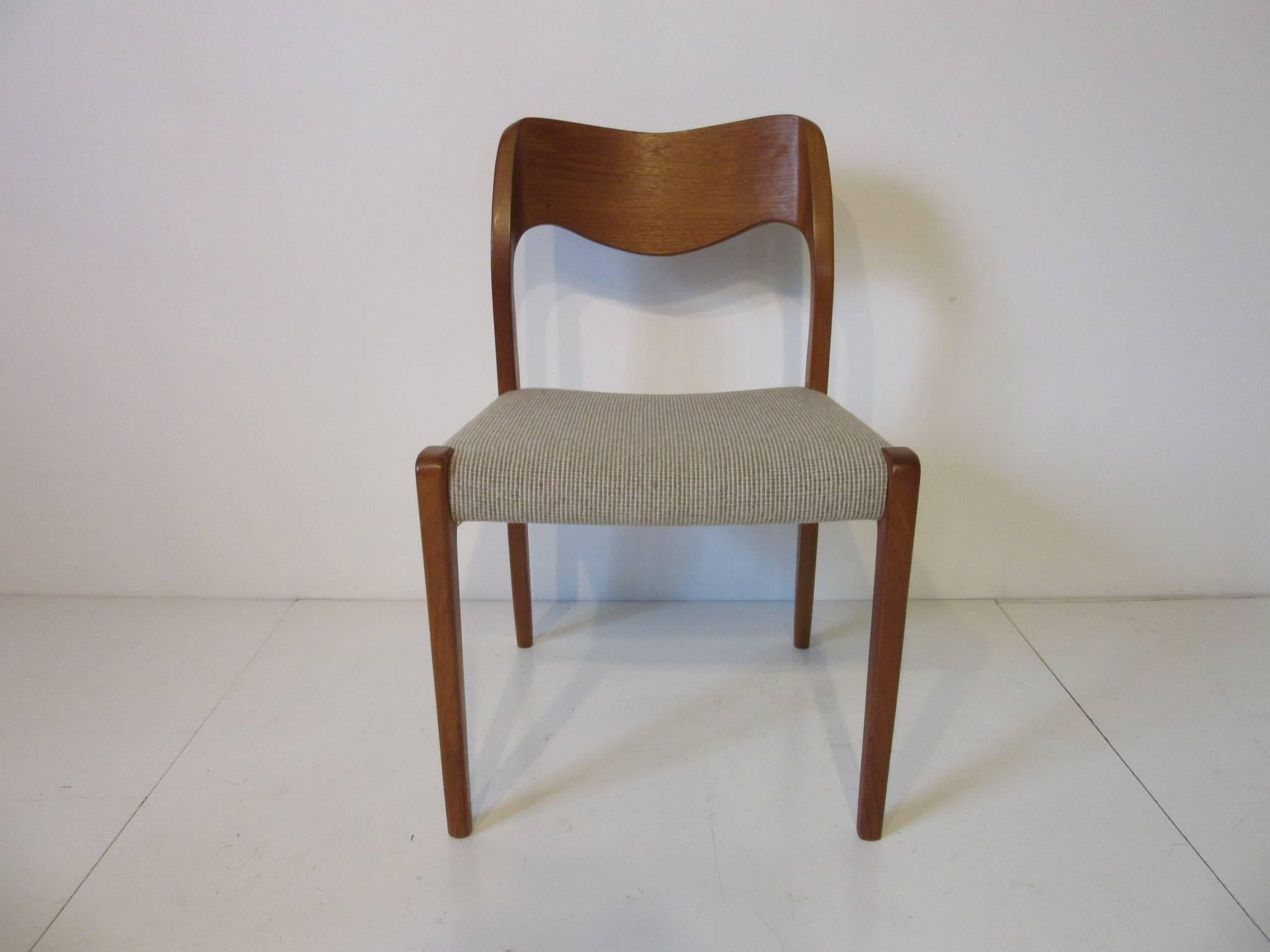 Six Danish Teak Dining Chairs by Niels Otto Moller for J.L. Moller 2