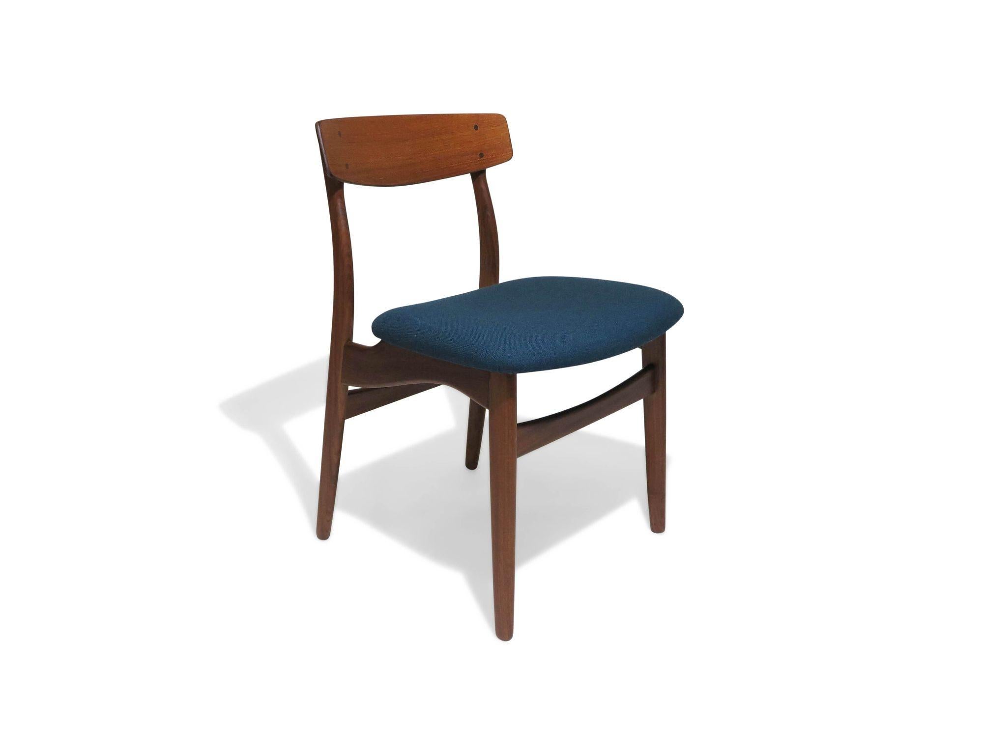 Oiled Six Danish Teak Dining Chairs For Sale