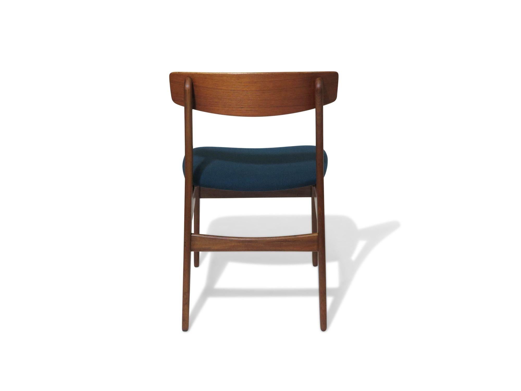 20th Century Six Danish Teak Dining Chairs For Sale