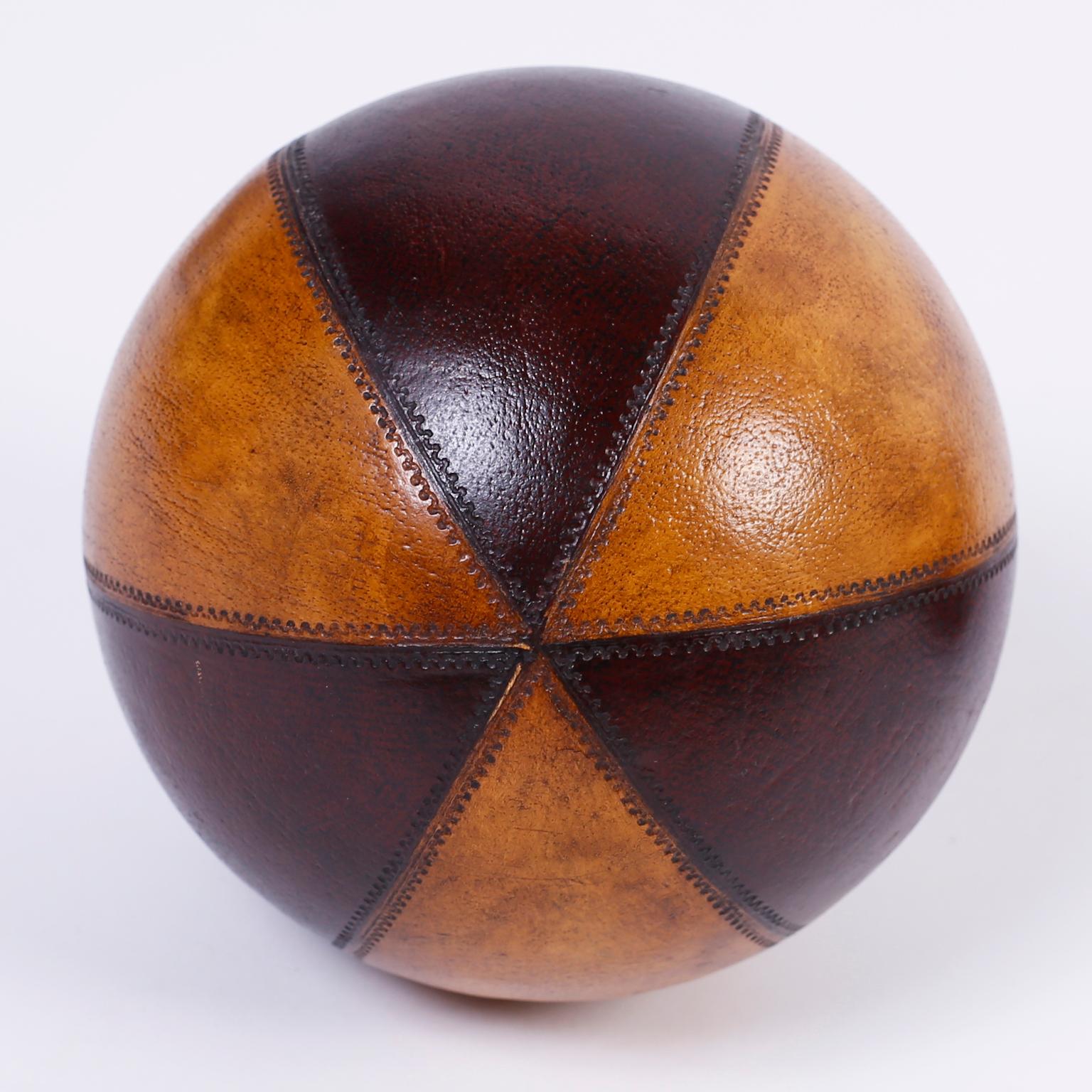 British Colonial Six Decorative Leather Balls