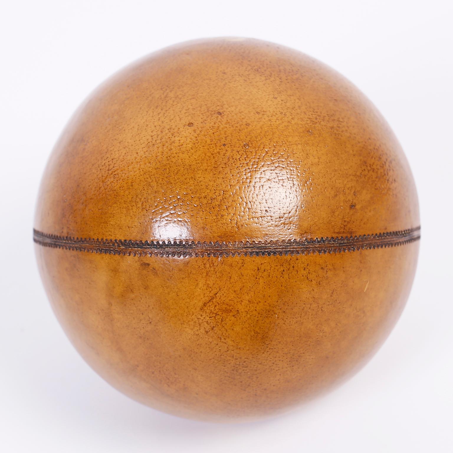 20th Century Six Decorative Leather Balls