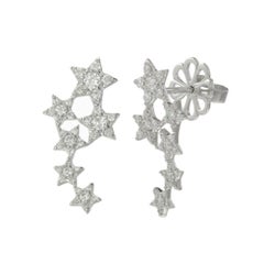 Six-Diamond Sisters Stud Earrings