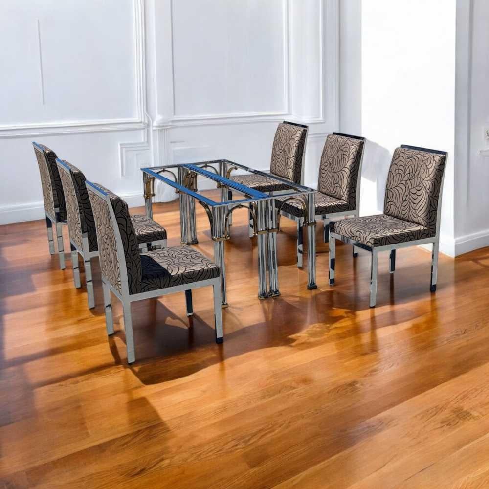 Mid-Century Modern Six Dining Chairs by DIA, Chrome, Mid Century Modern, MCM For Sale