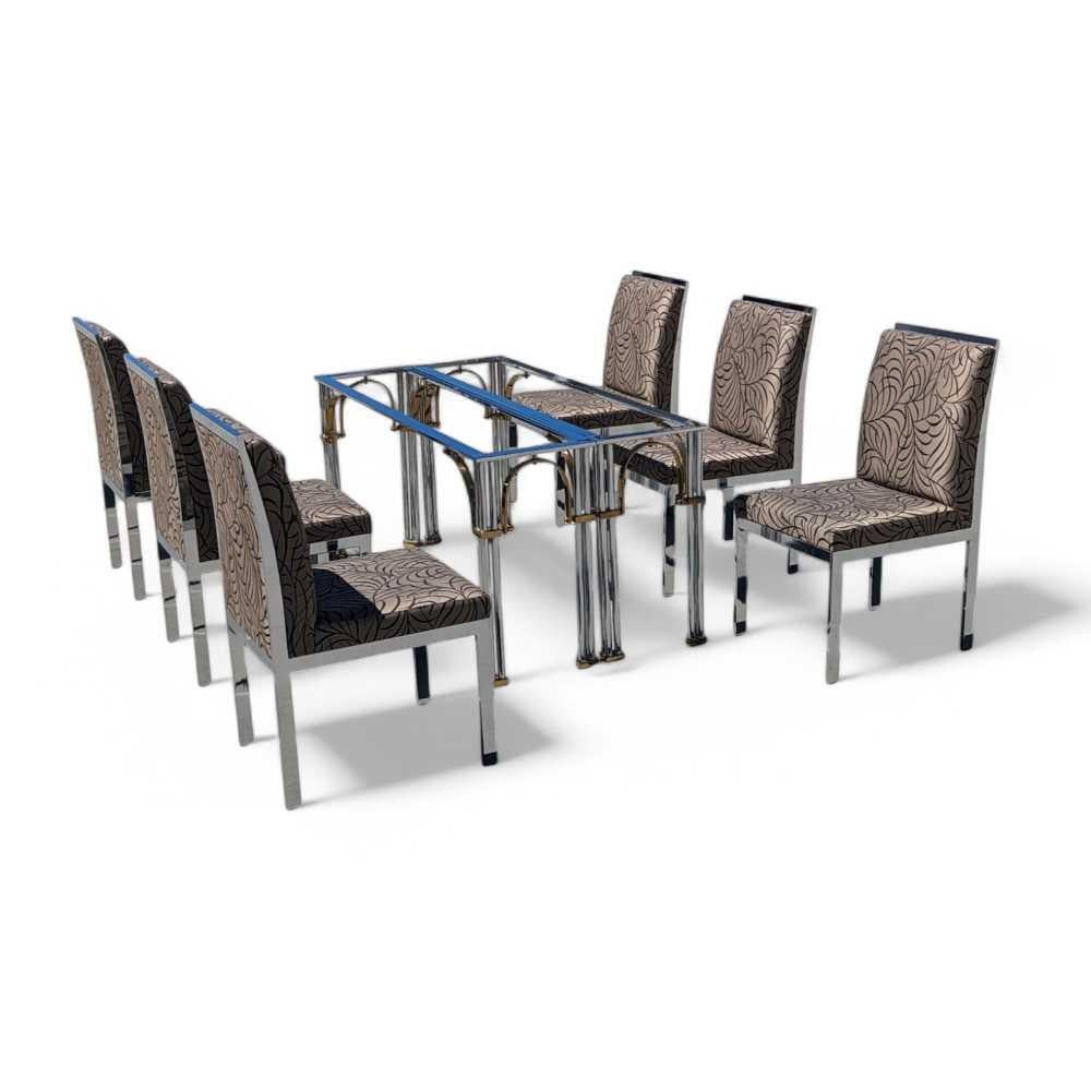 Six Dining Chairs by DIA, Chrome, Mid Century Modern, MCM For Sale 2