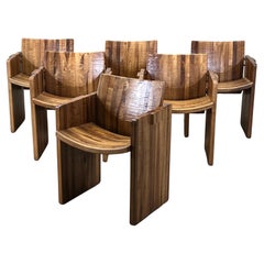 Used Six Dining Chairs by Giuseppe Rivadossi for Officina Rivadossi