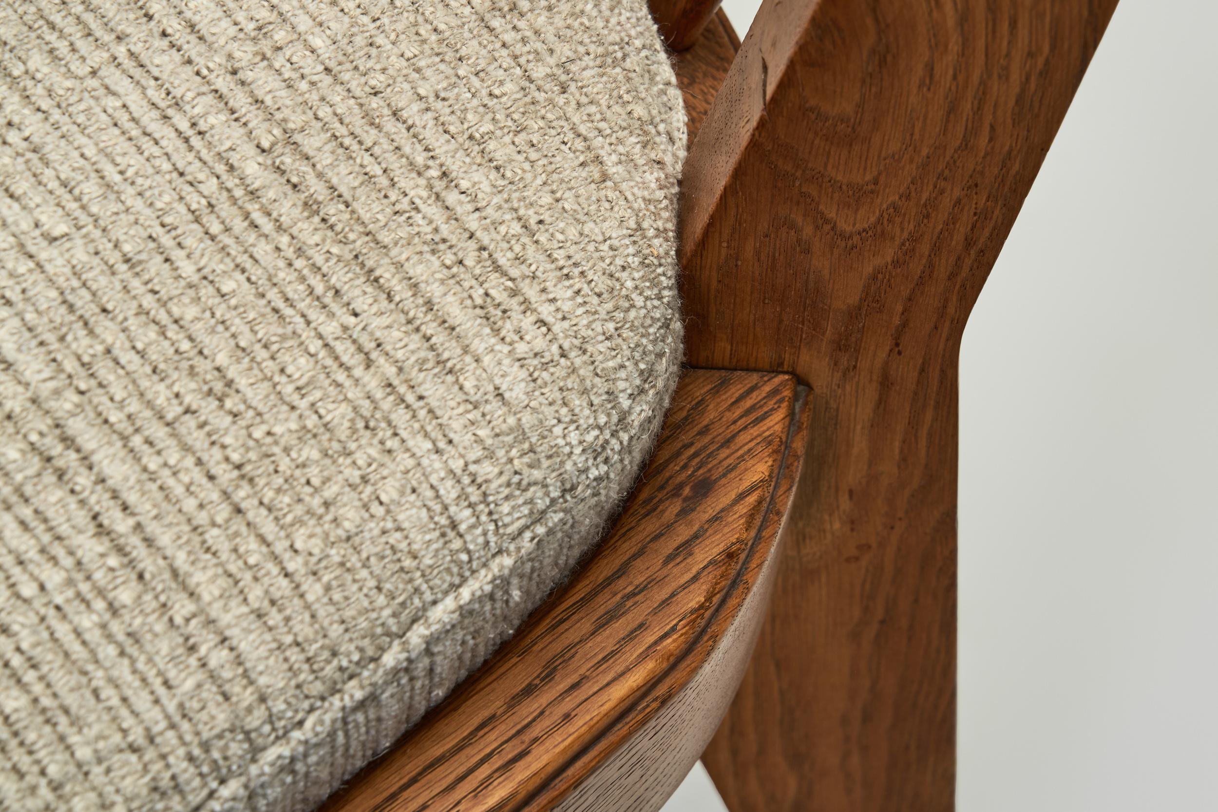 Six Dining Chairs by Guillerme et Chambron for Votre Maison, France 20th Century en vente 5
