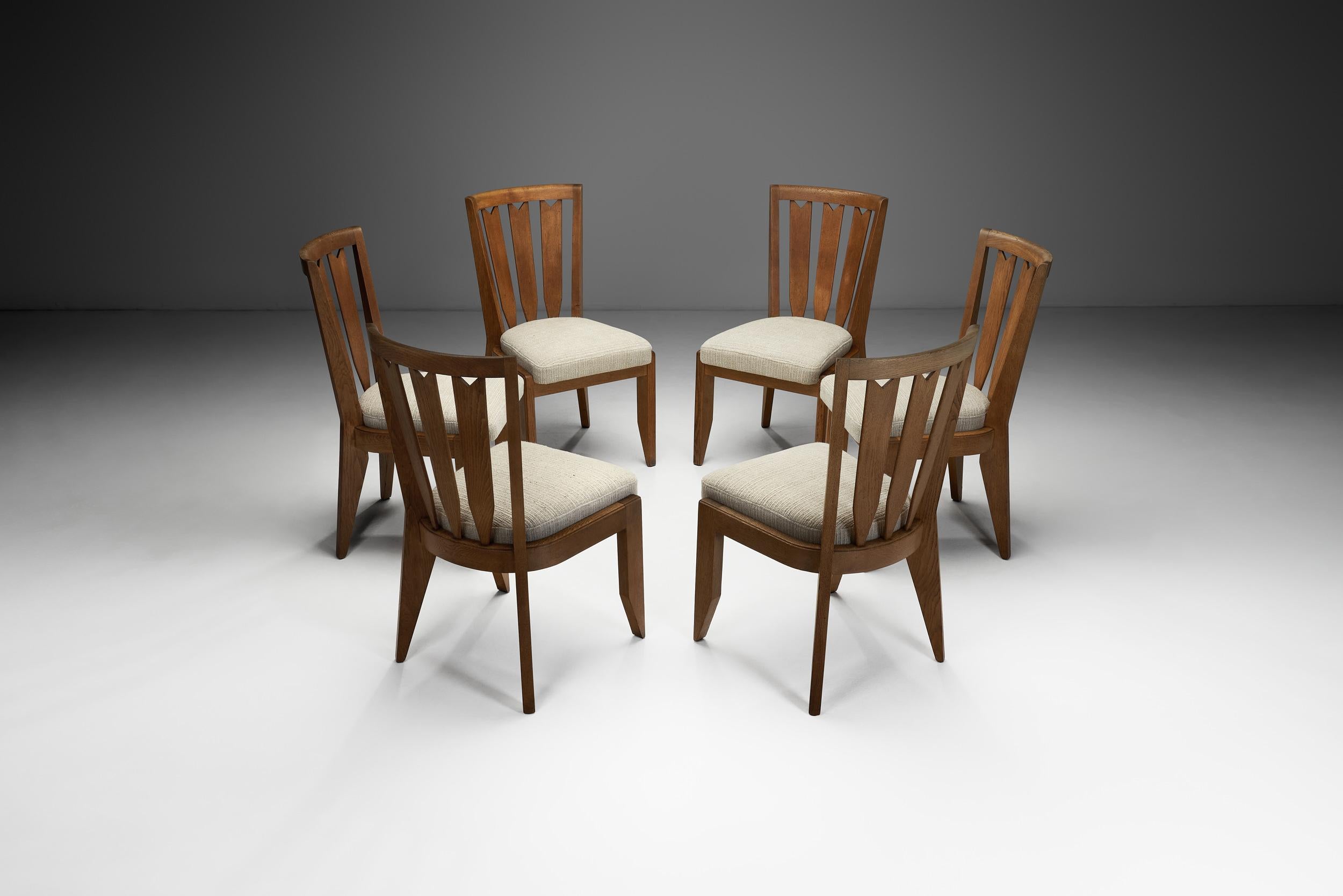 Many associate the design duo, Robert Guillerme and Jacques Chambron, with some of the most recognisable and enduring French furniture of the second half of the 20th century. Working for their workshop Votre Maison, founded in the 1950s, the pair