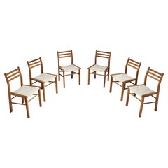 Six Dining Chairs by Guillerme et Chambron for Votre Maison, France circa 1960s