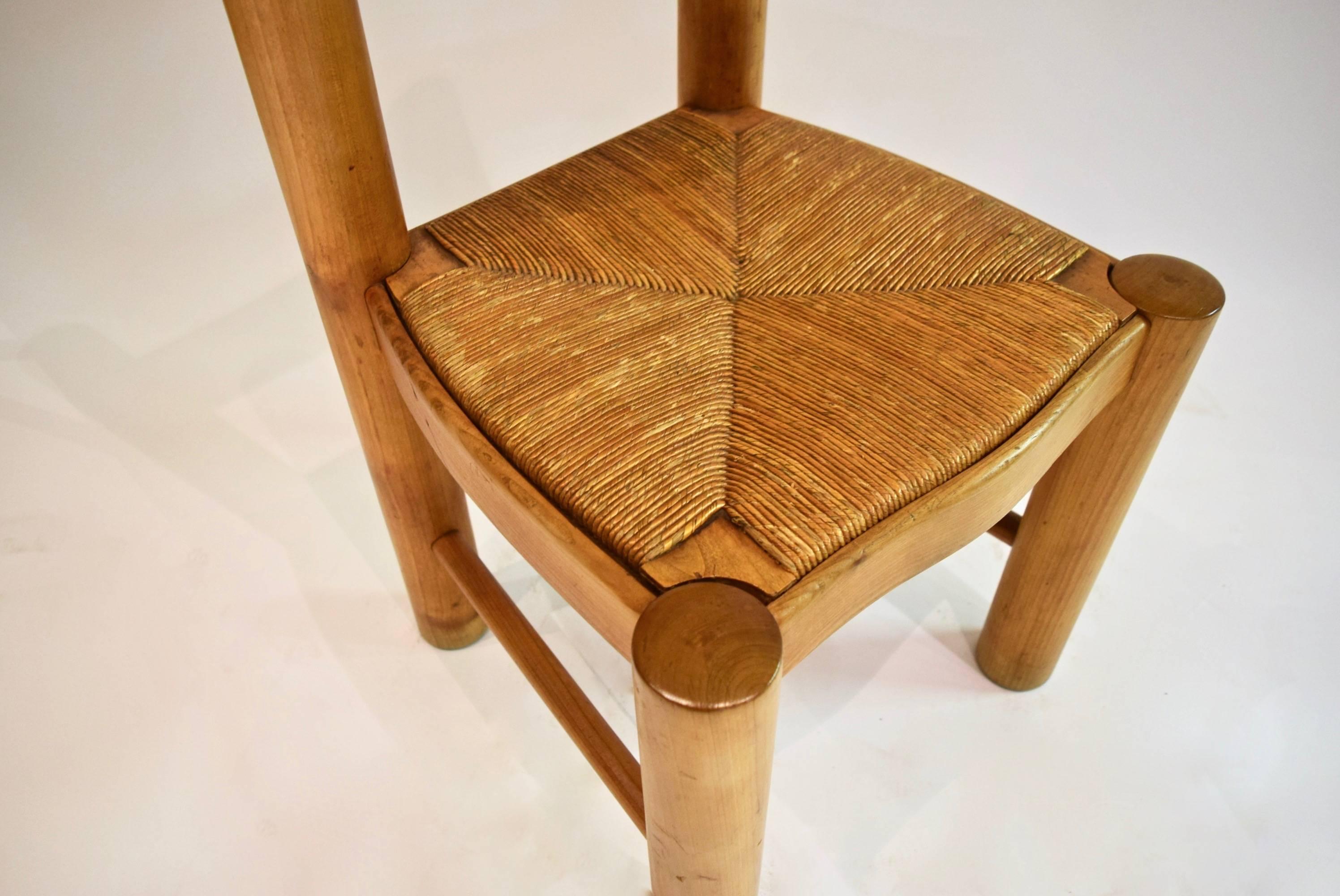 Six Dining Chairs by Jean Royère, France, circa 1955 4