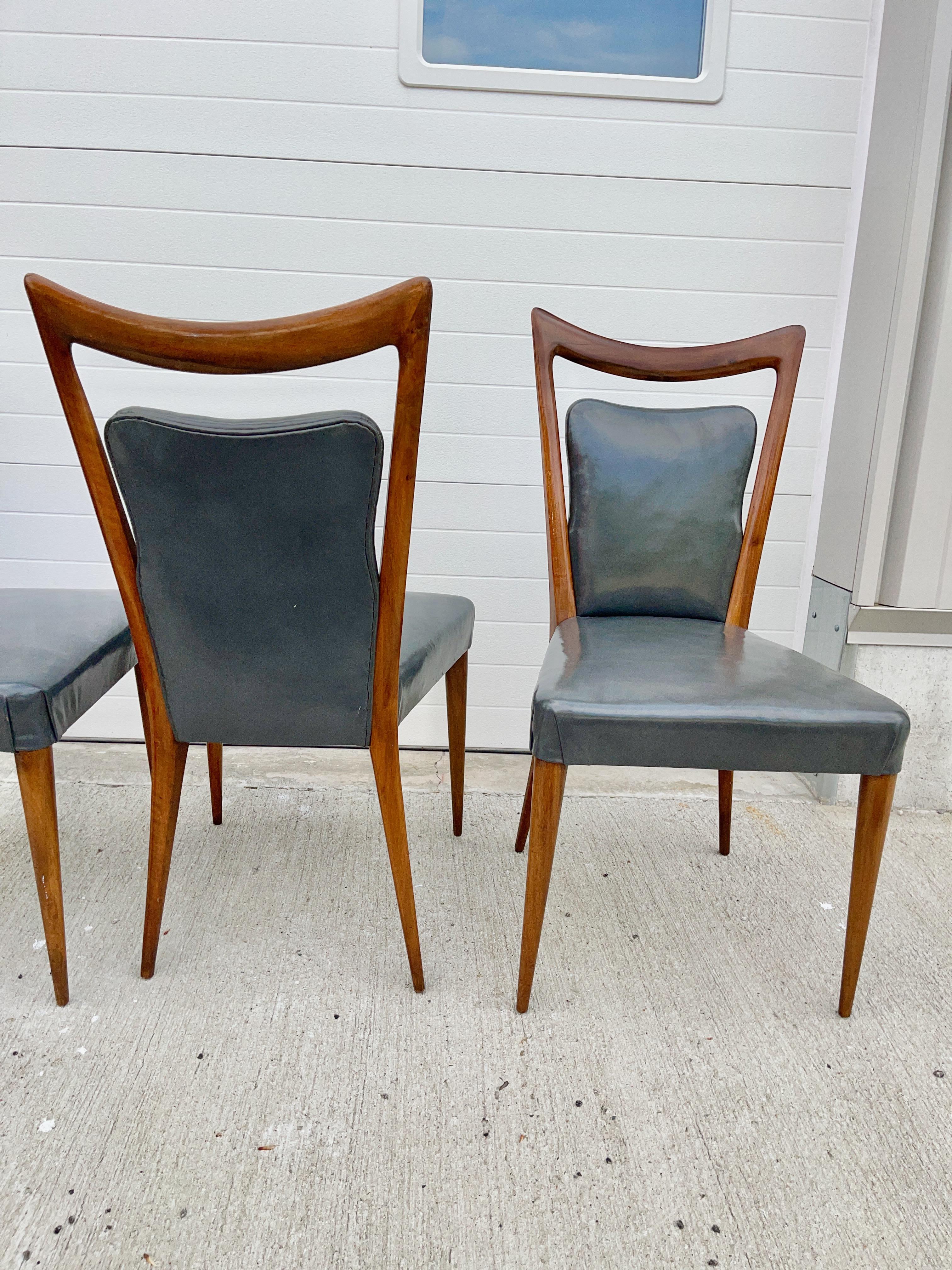 Six Dining Chairs by Mario Gottardi & Melchiorre Bega for Erno Fabry 2