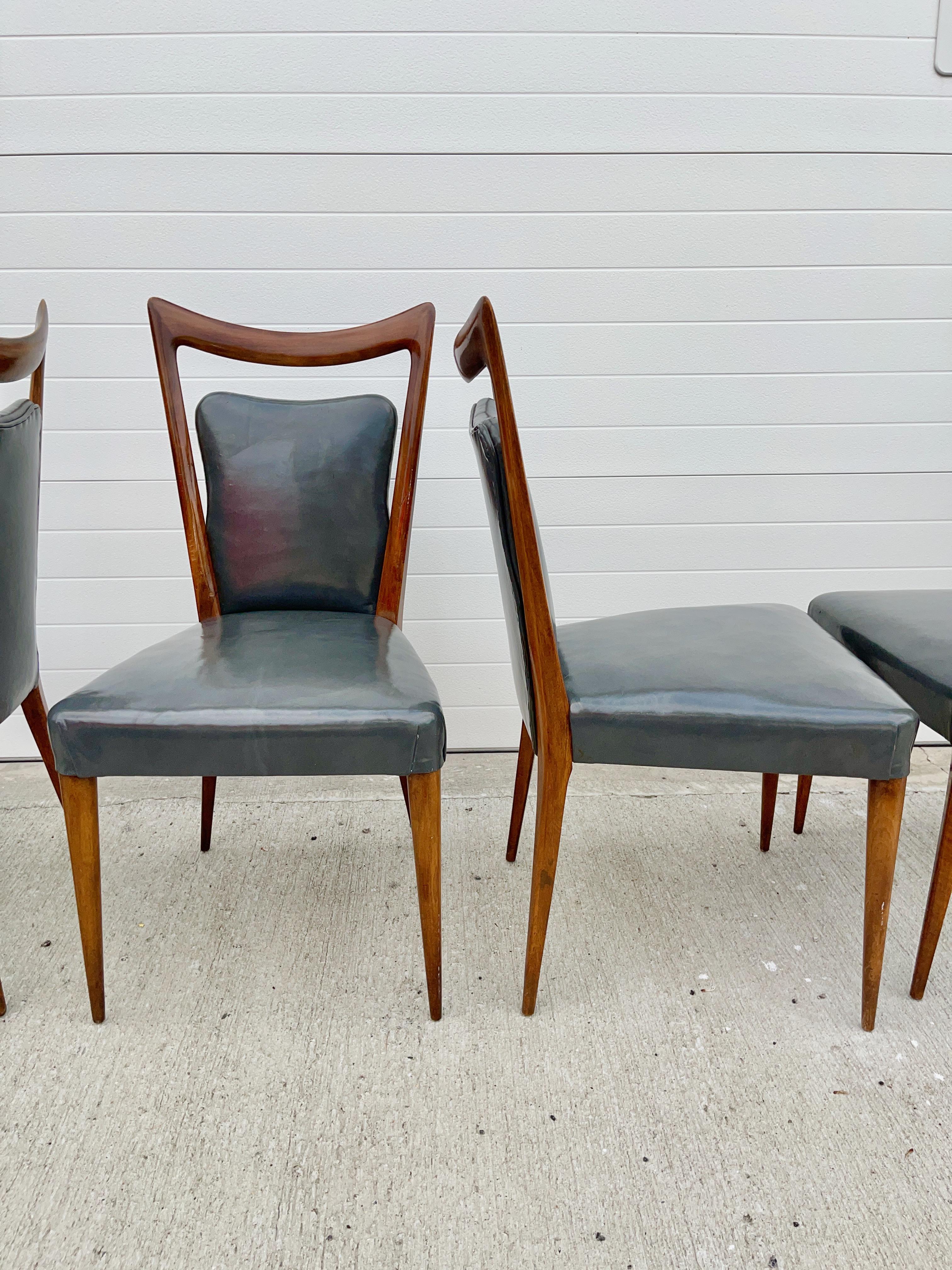Six Dining Chairs by Mario Gottardi & Melchiorre Bega for Erno Fabry 3