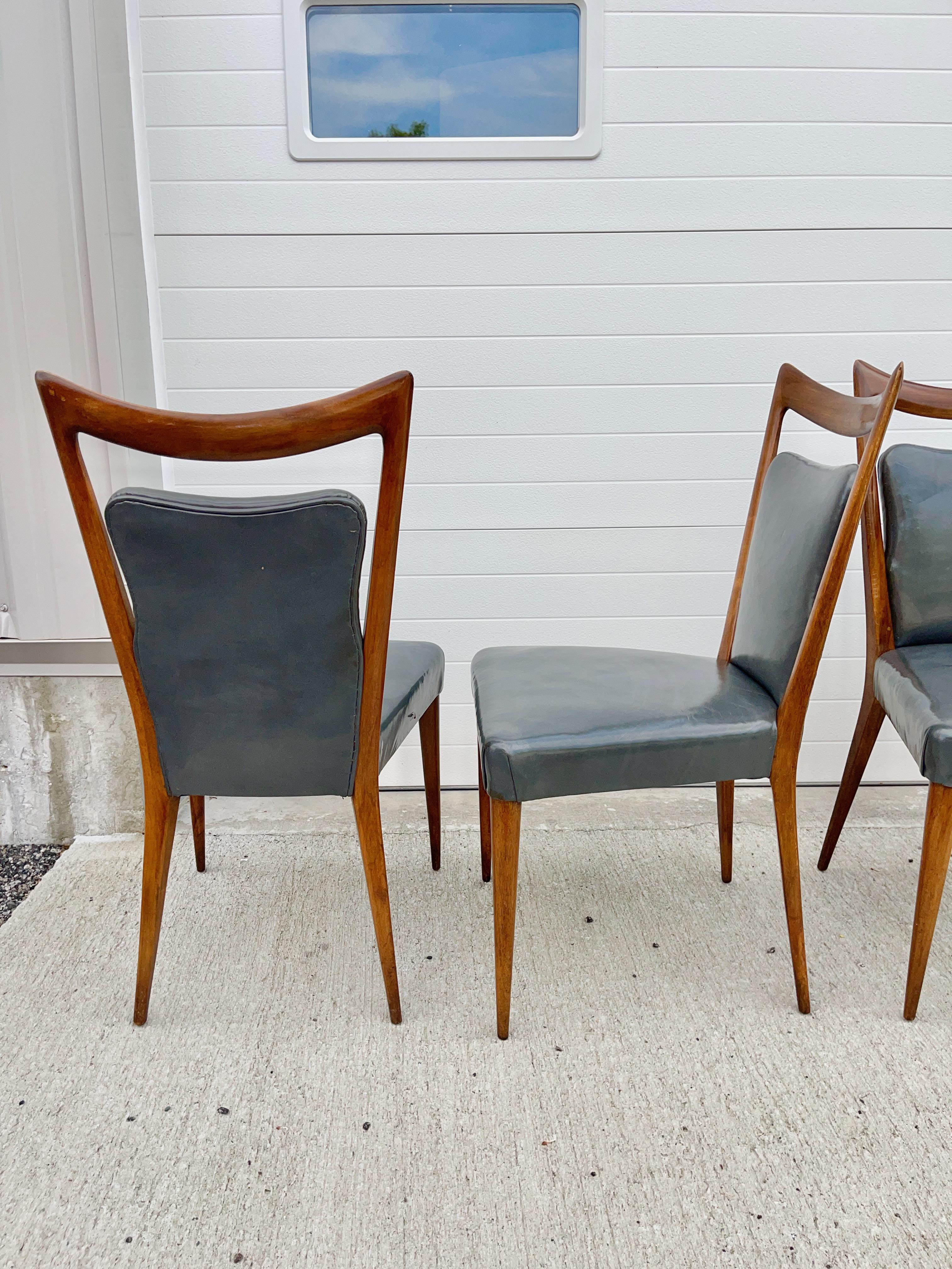 Six Dining Chairs by Mario Gottardi & Melchiorre Bega for Erno Fabry 4