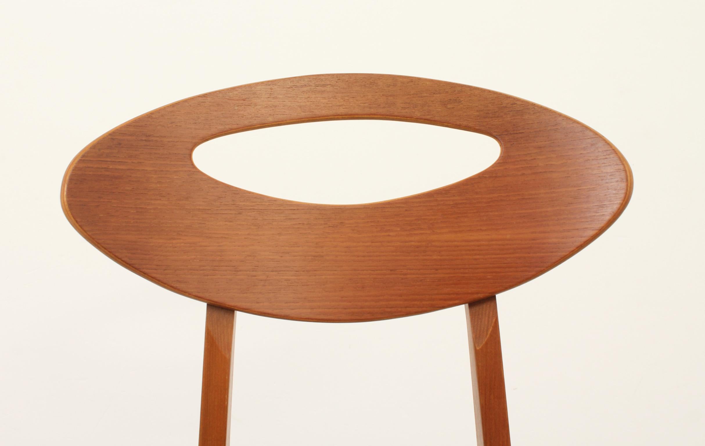 Six chaises de salle à manger de Roger Landault pour Maison Sentou, France, années 1950 2