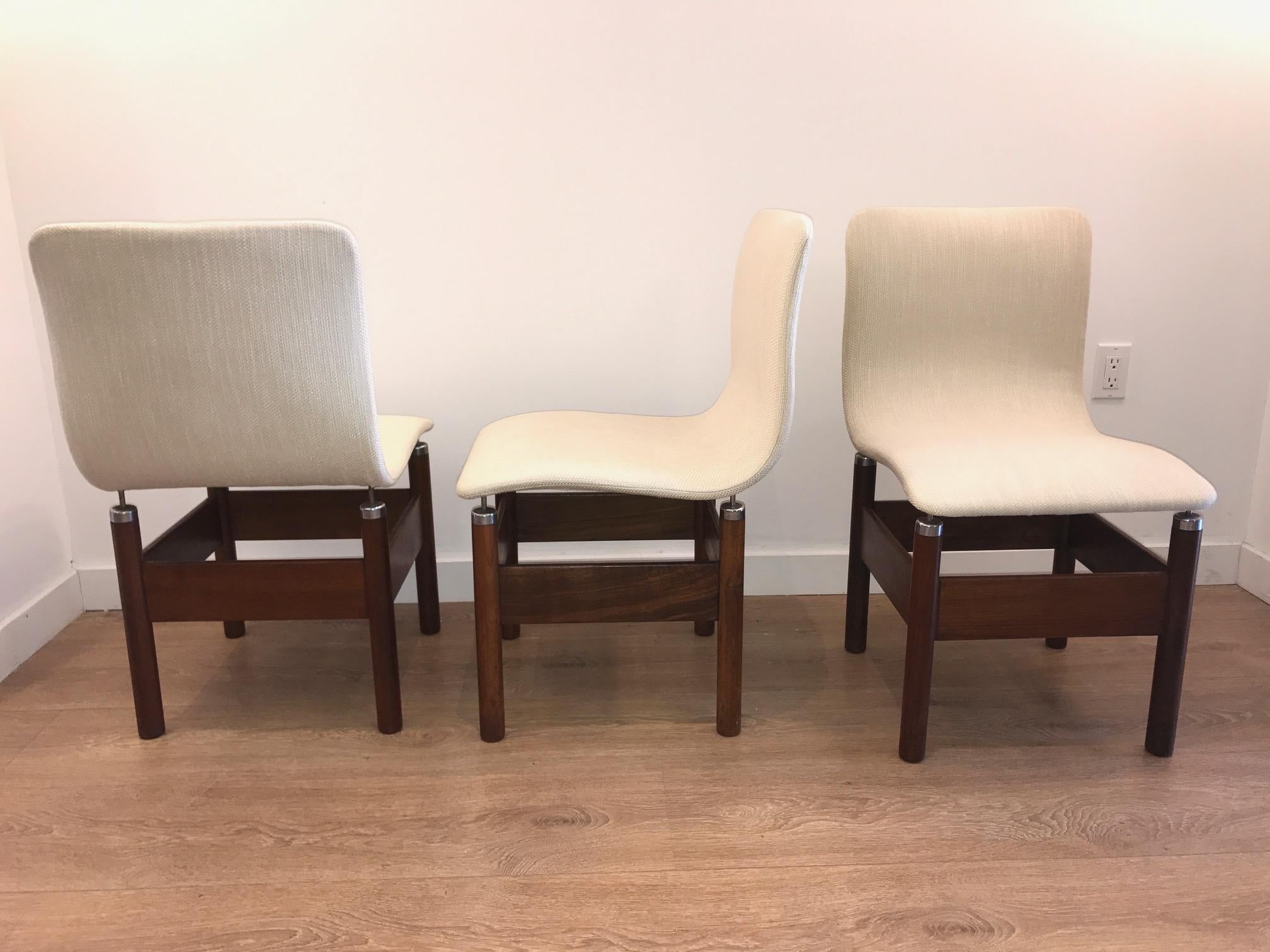 Six Dining Chairs by Vittorio Introini for Saporiti In Excellent Condition In Miami, FL