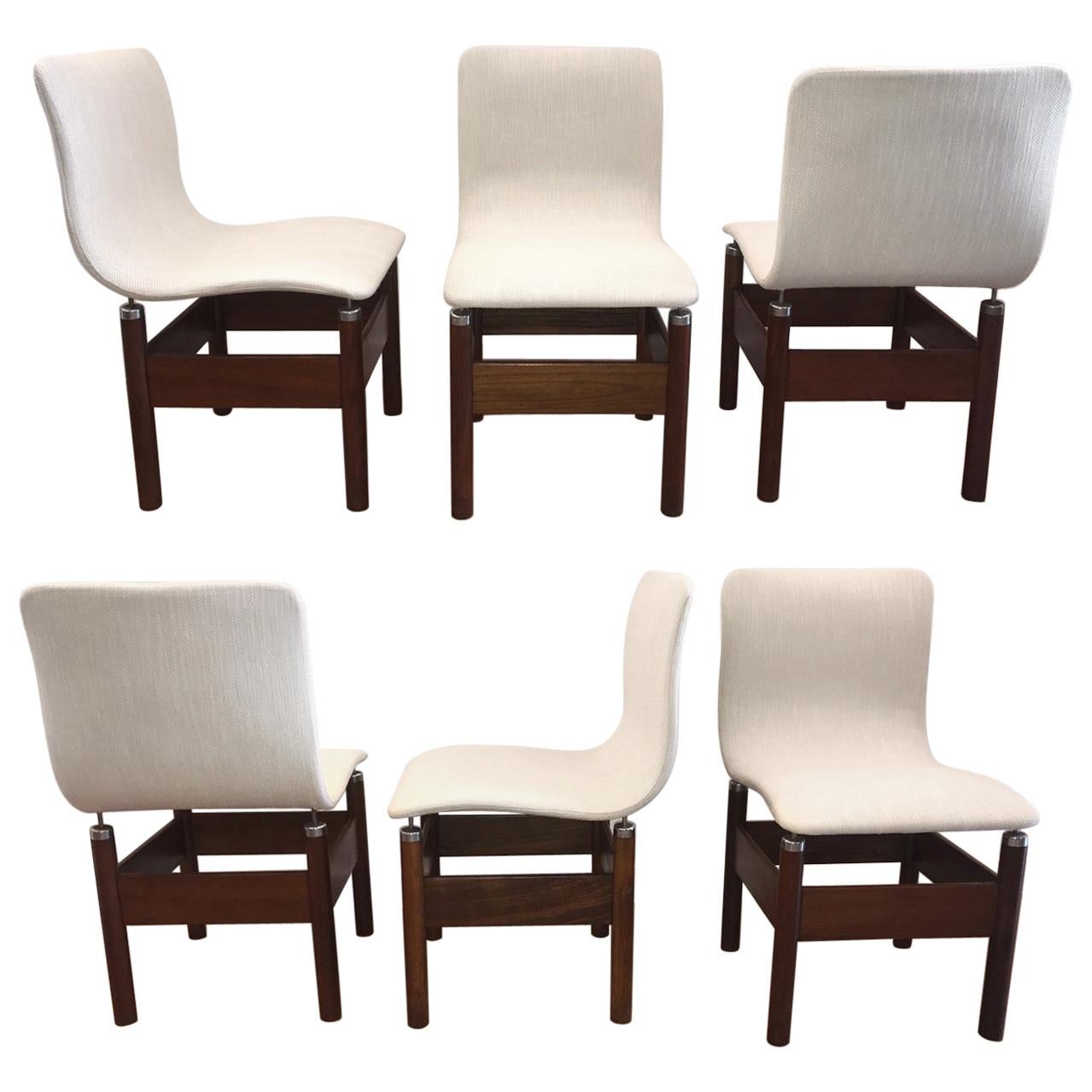 Six Dining Chairs by Vittorio Introini for Saporiti