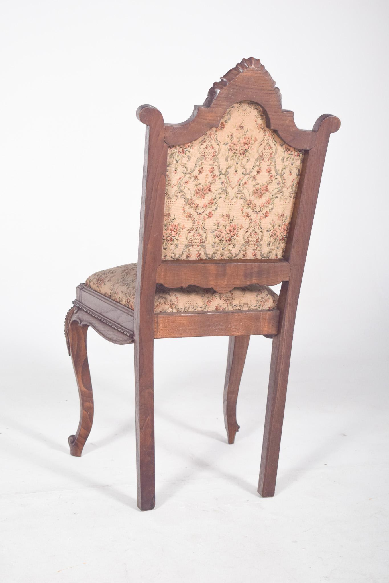 Seis sillas de comedor de estilo Luis XV en venta 5