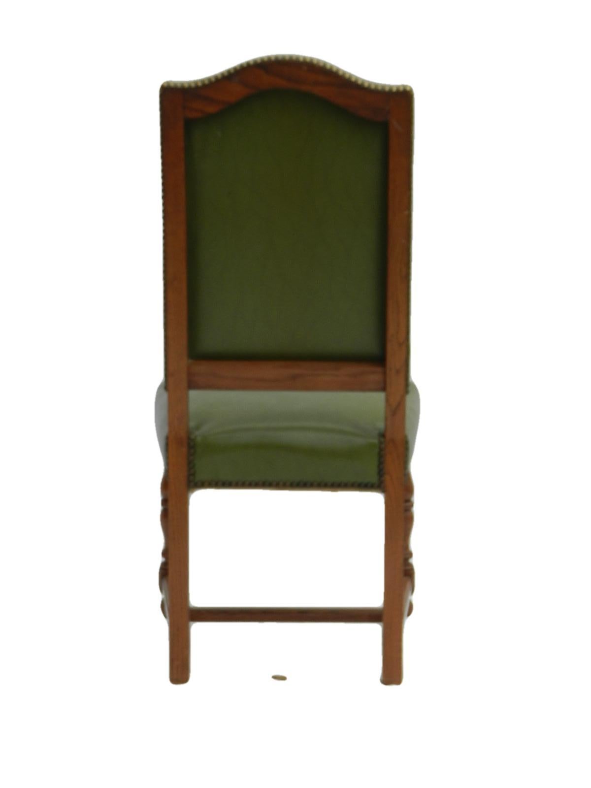 Six Dining Chairs Includes Recovering French, Early 20th Century  In Good Condition In Mimizan, FR