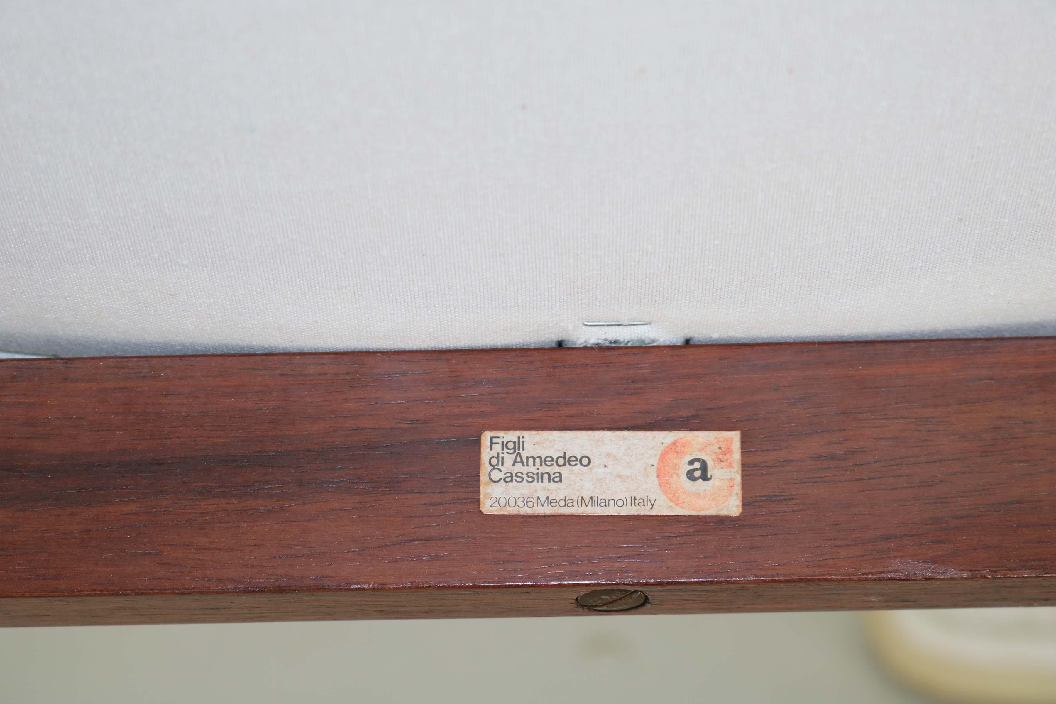 Satz von 6 Esszimmerstühlen „Modell 101“, entworfen von Gianfranco Frattini im Angebot 3