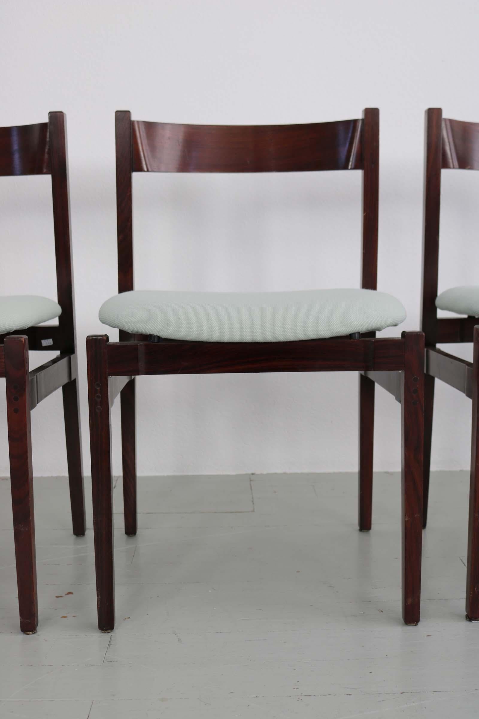 Satz von 6 Esszimmerstühlen „Modell 101“, entworfen von Gianfranco Frattini im Angebot 11