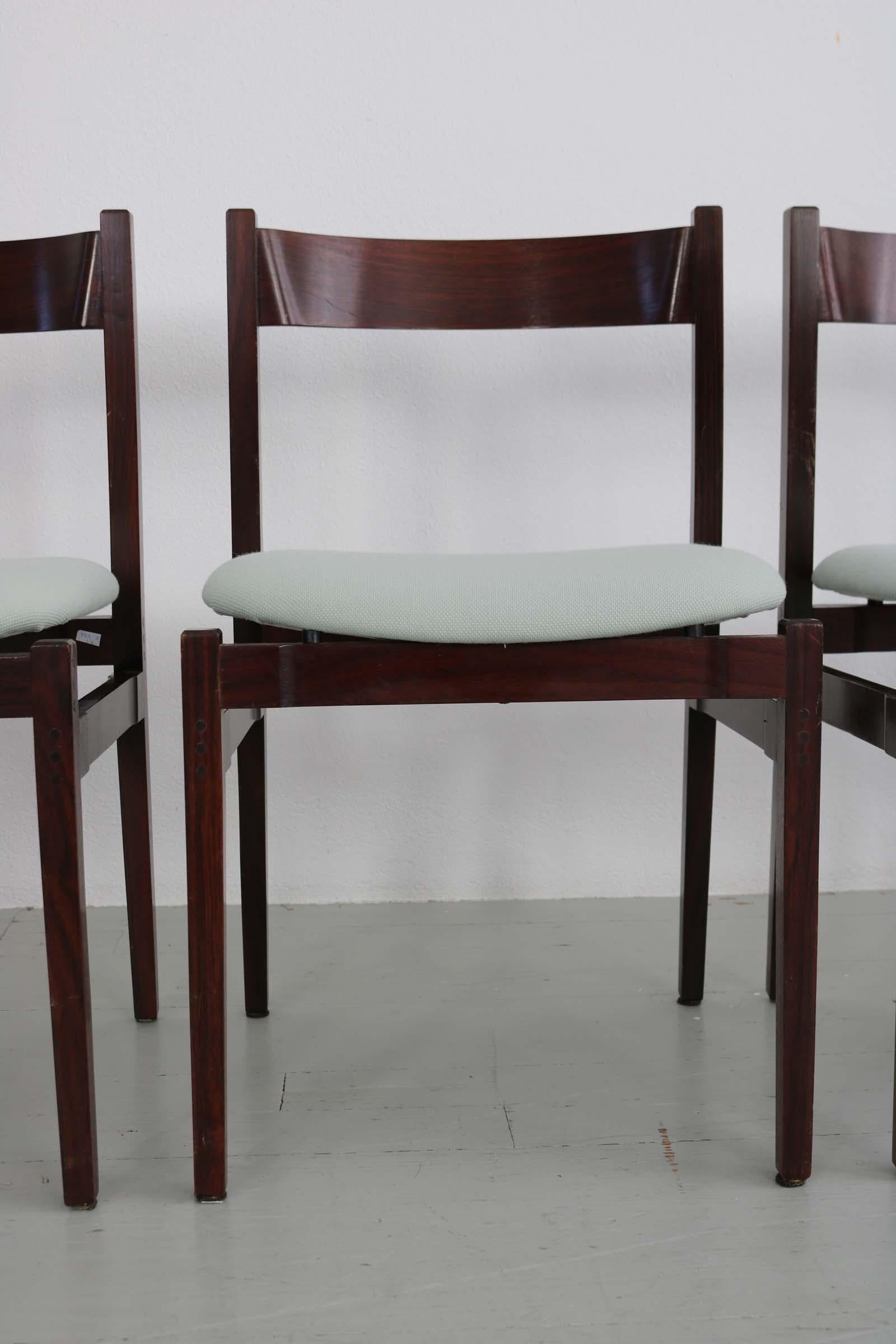 Satz von 6 Esszimmerstühlen „Modell 101“, entworfen von Gianfranco Frattini im Angebot 12