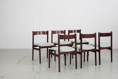 Six Dining Chairs "Model 101", by Gianfranco Frattini For Cassina, Italy 1960s