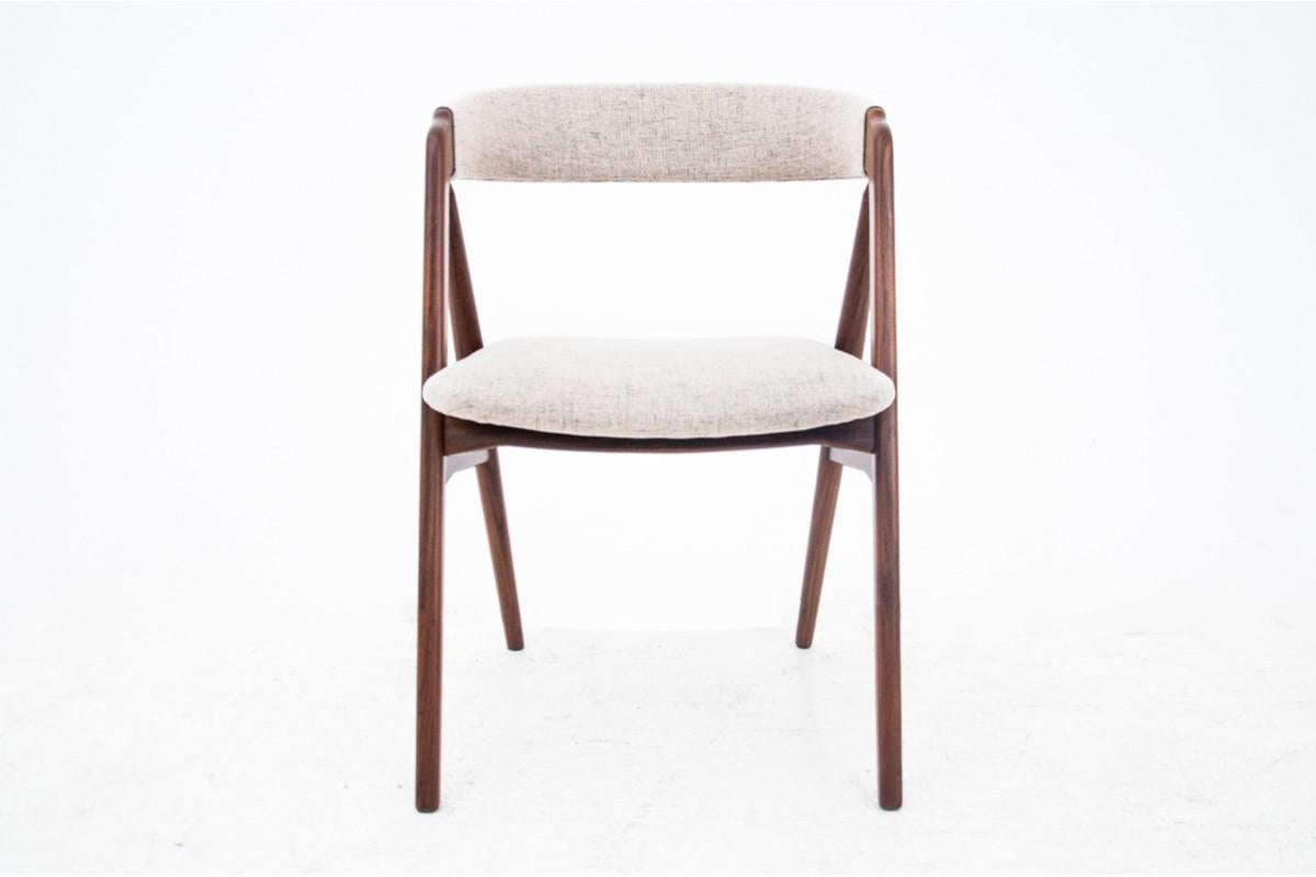 Mid-Century Modern Six Dining Chairs, Th. Harlev for Farstrup Mobler, Denmark, 1950s