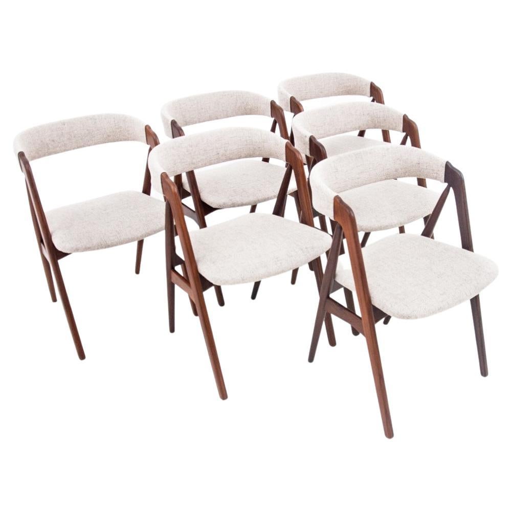 Six Dining Chairs, Th. Harlev for Farstrup Mobler, Denmark, 1950s