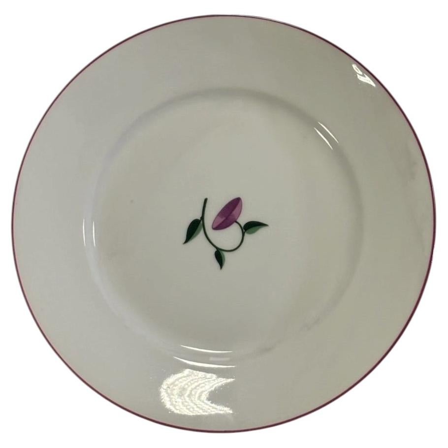 Six assiettes à dîner de Richrd Ginori avec un am designs de Gio Ponti