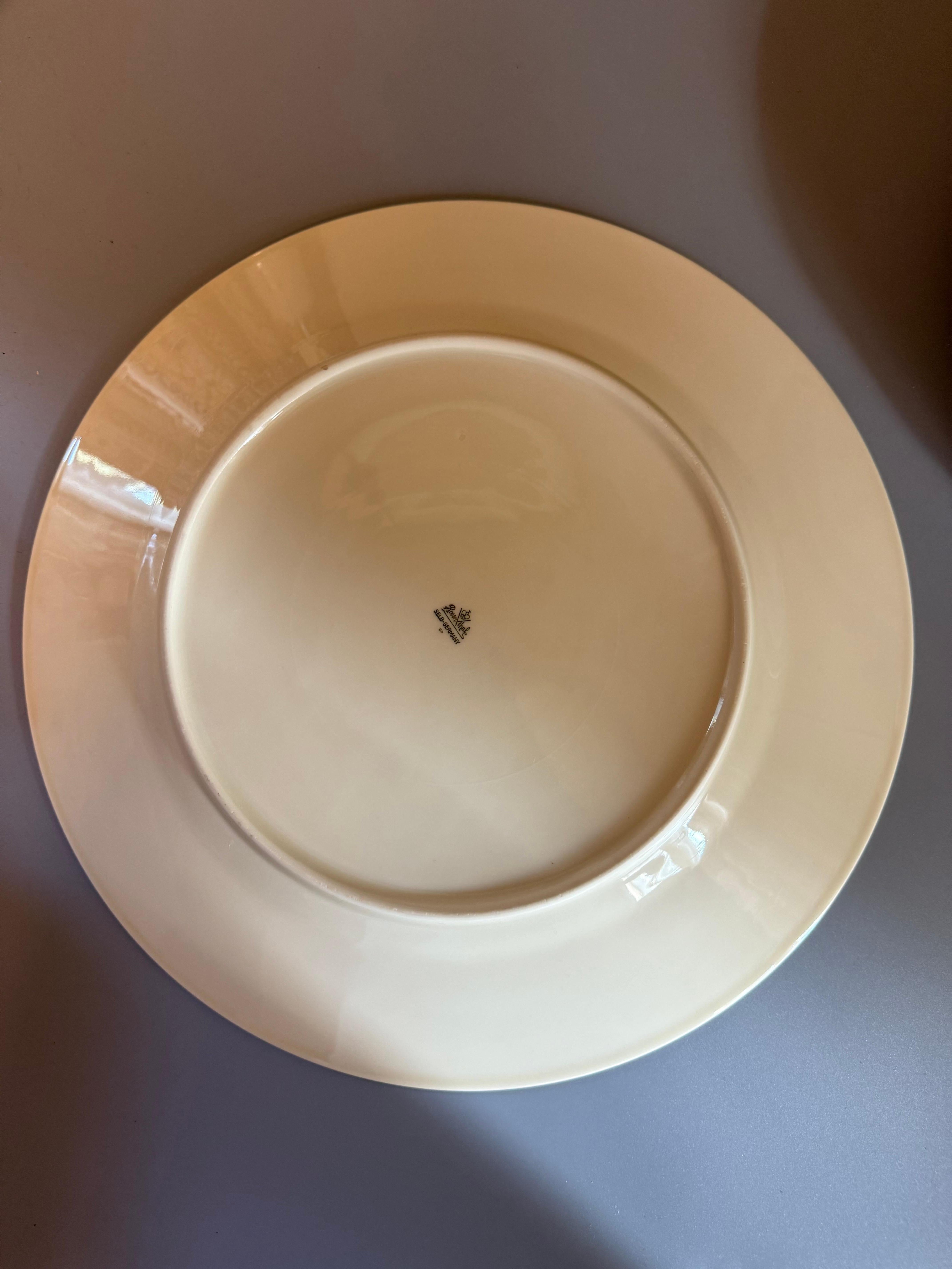 Six Dinner Plates Rosenthal Germany Flowers Gilts For Sale 12