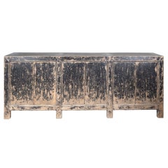 Six Door Elm Server in Orginal Paint Patina