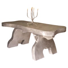 Mesa de interior/exterior con diseño de seis puntos
