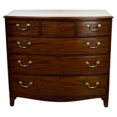 Antique Six Drawer Bowfront Chest