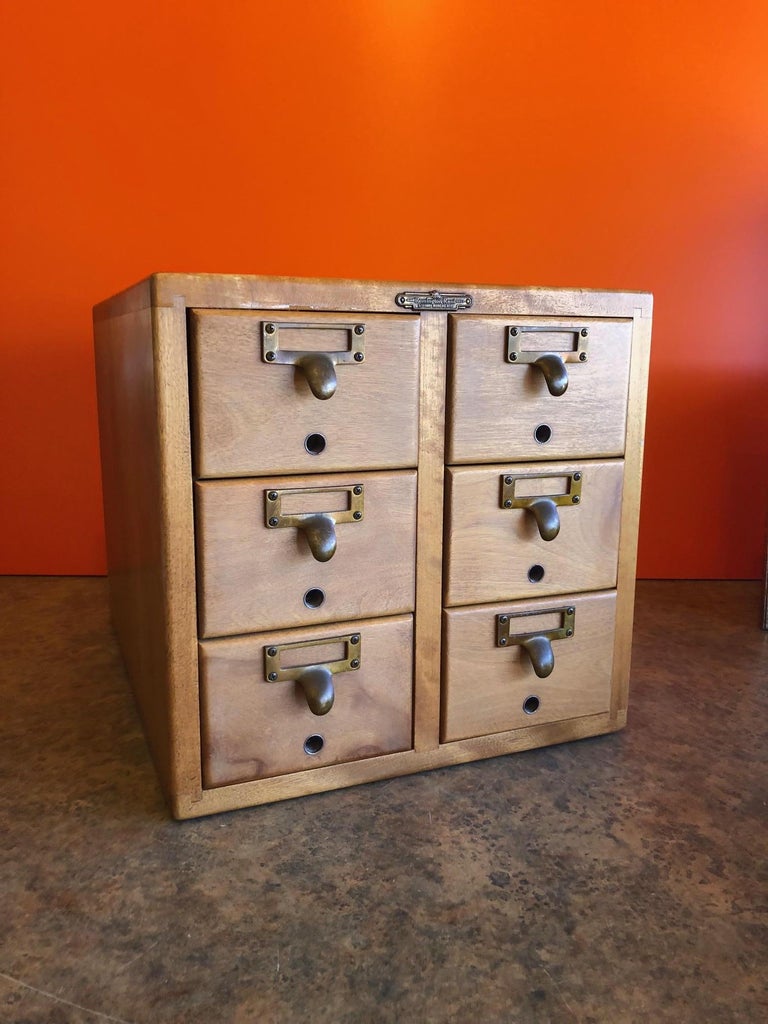 SixDrawer Card Catalog by Remington Rand at 1stDibs remington rand