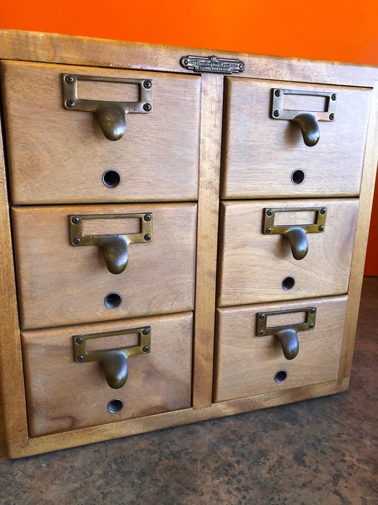 SixDrawer Card Catalog by Remington Rand at 1stDibs remington rand