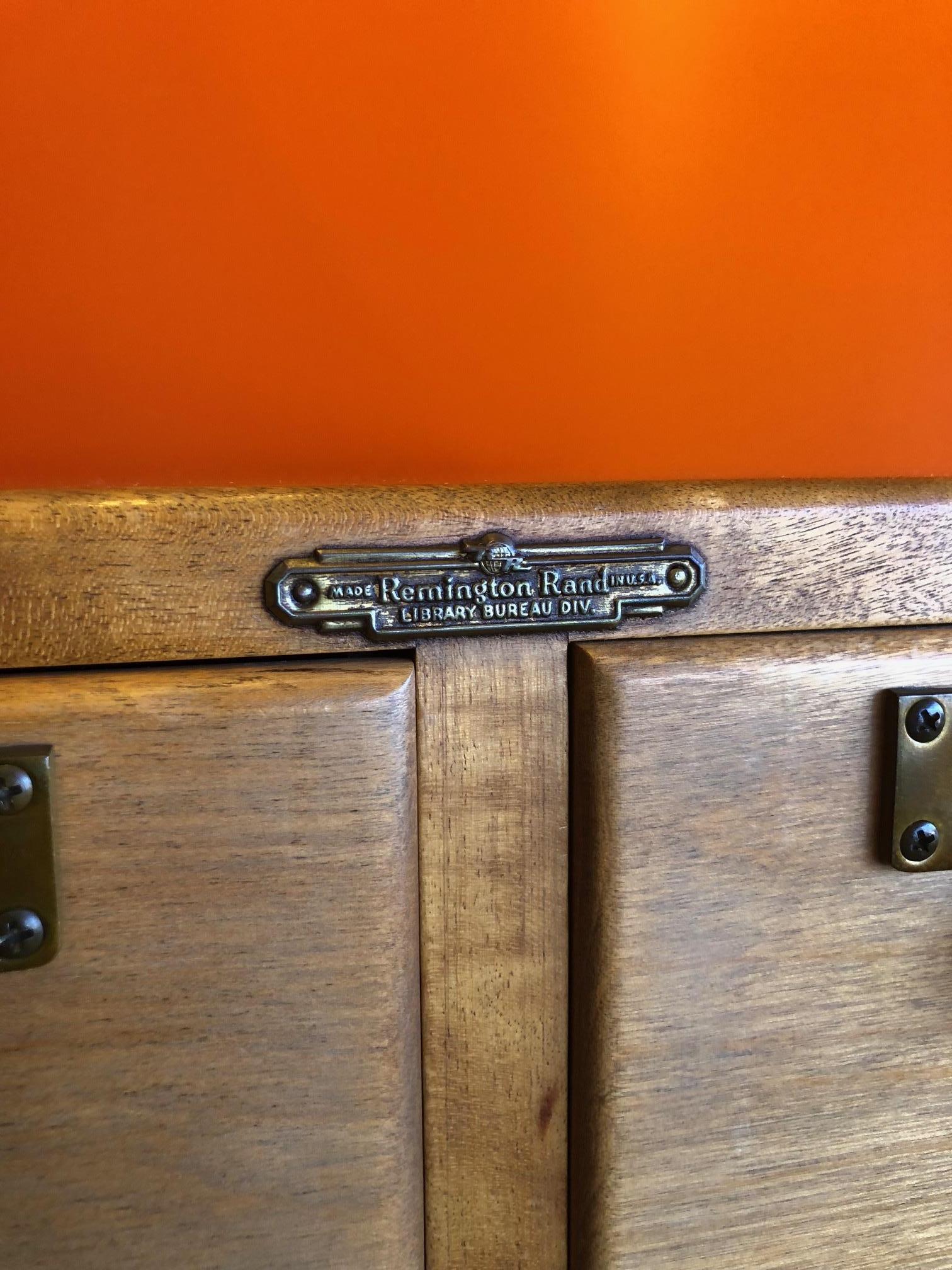 Six-Drawer Card Catalog by Remington Rand In Good Condition In San Diego, CA