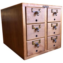 Used Six-Drawer Card Catalog by Remington Rand