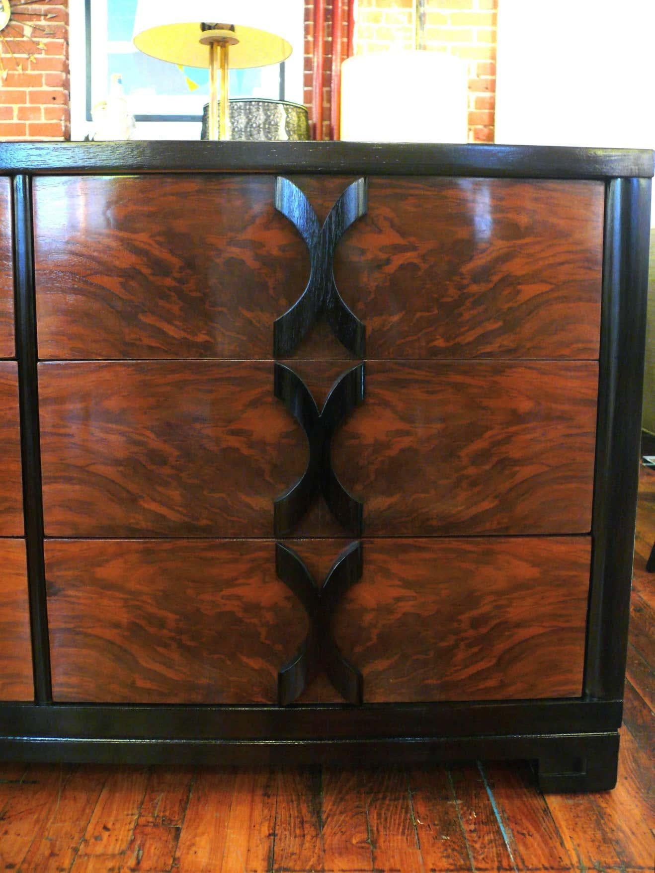 20th Century Six-Drawer Dresser in the Manner of James Mont