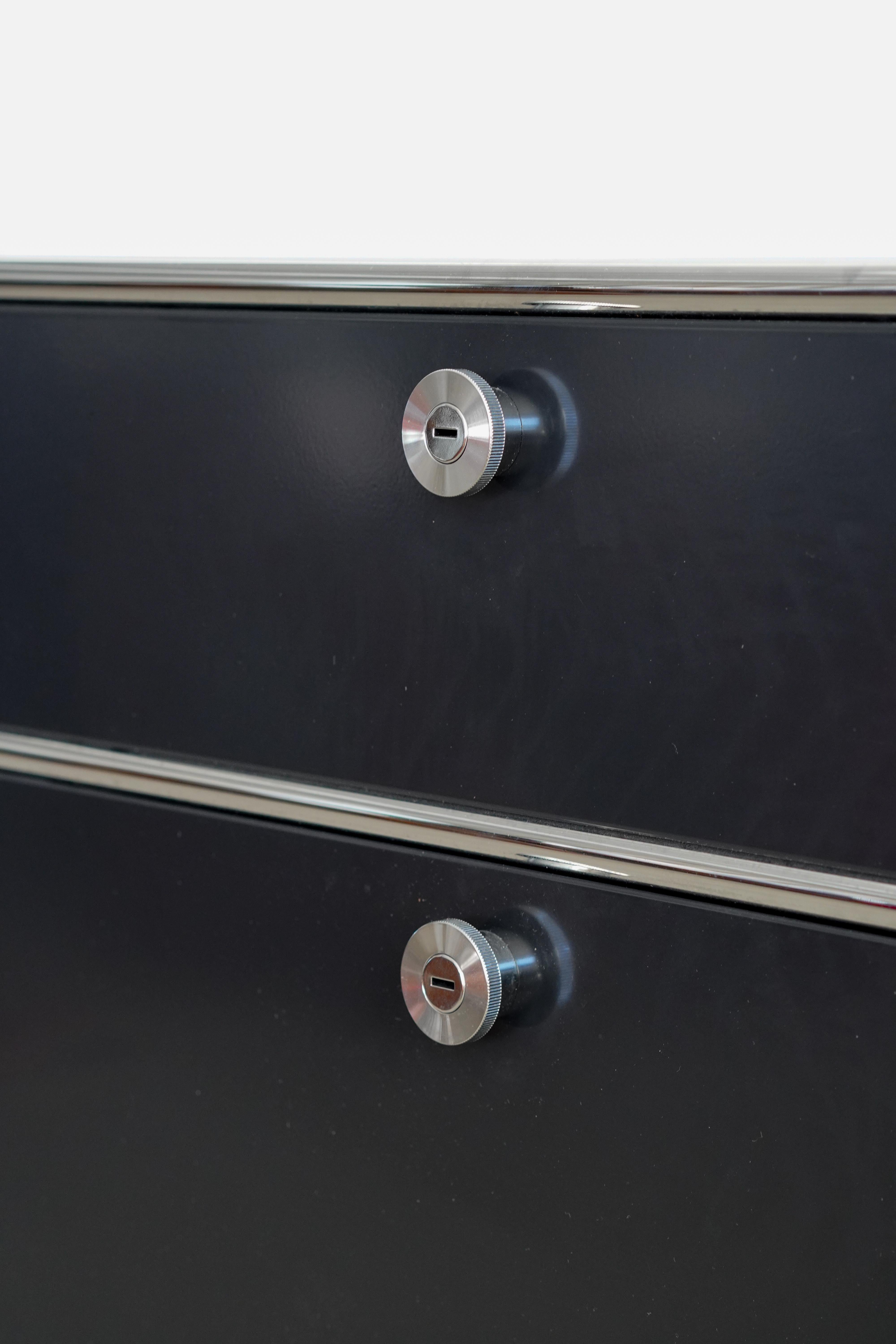 Powder-Coated Six Drawer Storage Unit by USM Haller