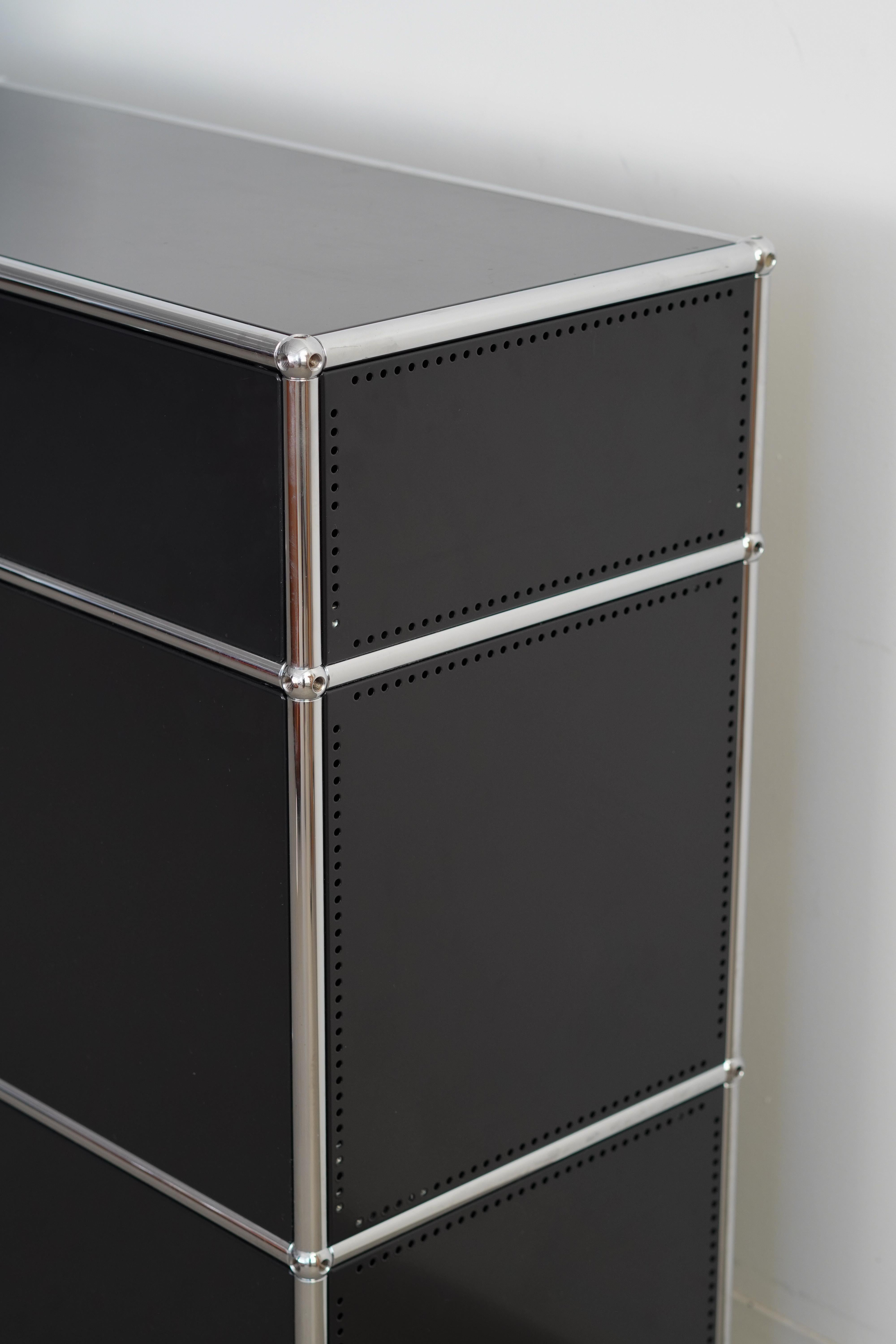 Metal Six Drawer Storage Unit by USM Haller