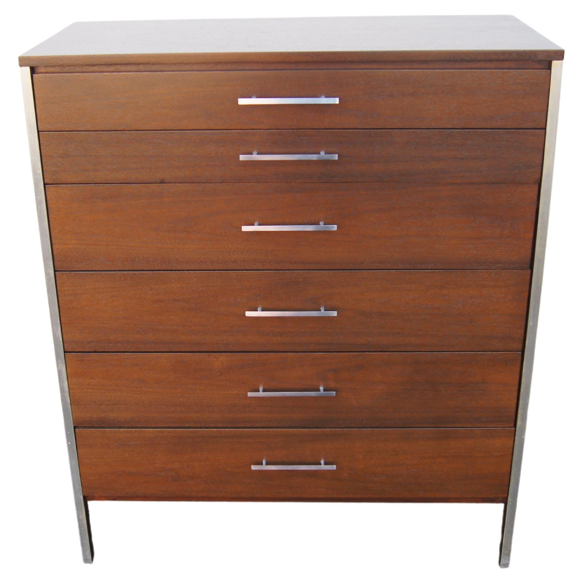 Six-Drawer Walnut Dresser by Paul McCobb for Calvin Furniture