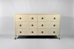 Six Drawers Art Deco Dresser in Original Shagreen by Ginger Brown