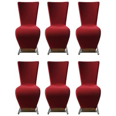 Six Dyna Chairs by Roche Bobois, Paris