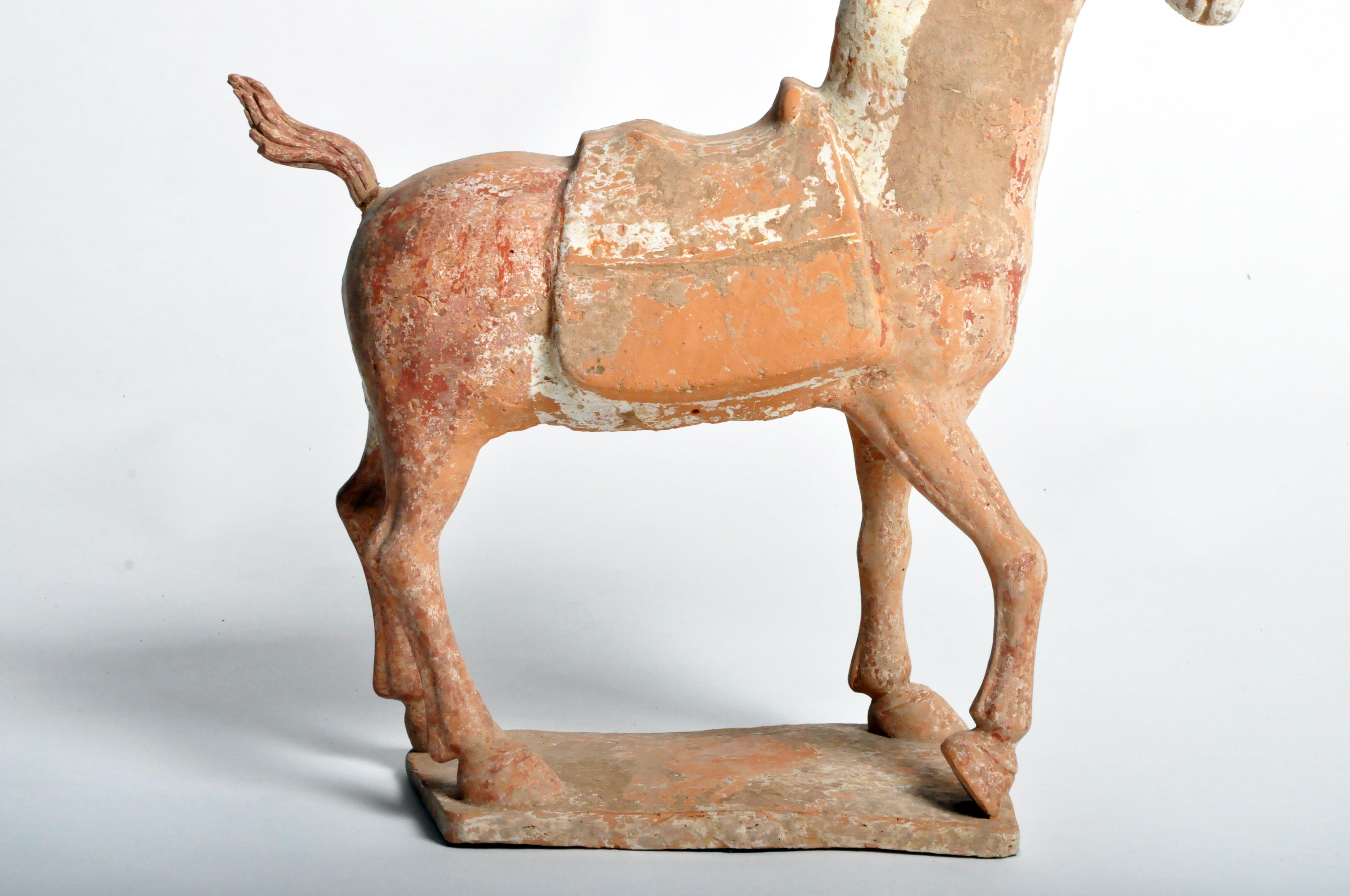 Terracotta Six Dynasties Period Figure of a Horse