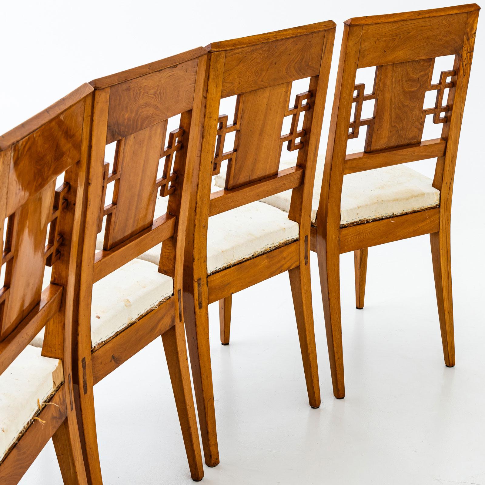 Six chaises d'appoint Biedermeier, Allemagne vers 1810 en vente 1