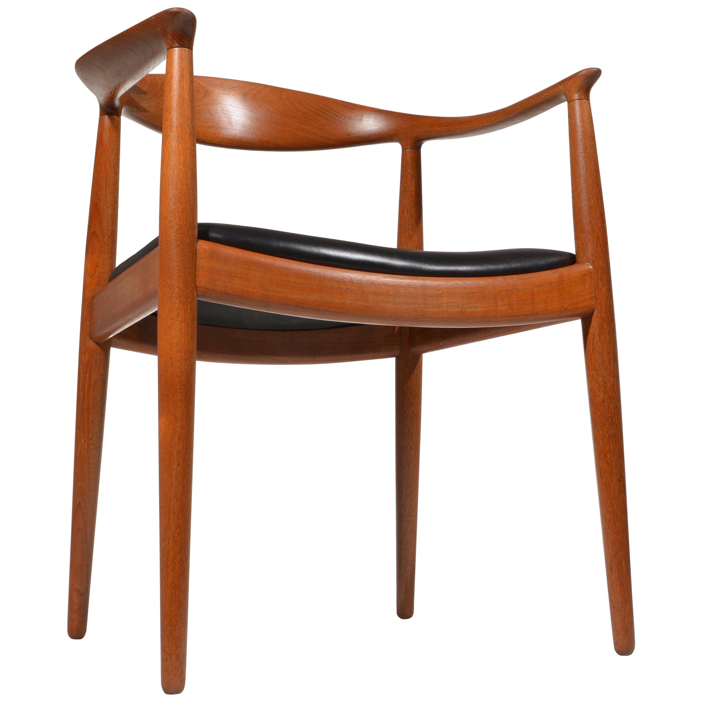10 Hans Wegner for Johannes Hansen JH-503 Chairs in Teak and Leather